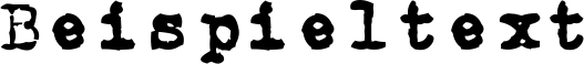 Image preview of font CarbonType