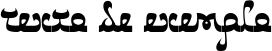 Image preview of font Catharsis Bedouin