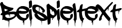 Image preview of font A Dripping Marker