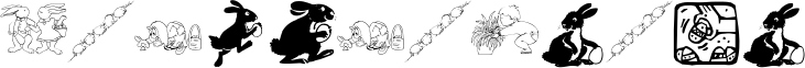 Image preview of font Eastereggs