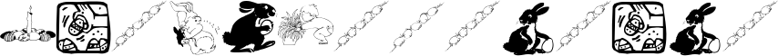 Image preview of font Eastereggs