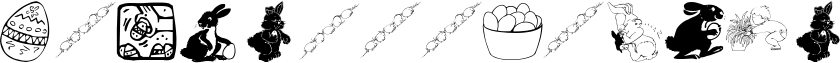 Image preview of font Eastereggs