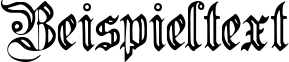 Image preview of font Germanica