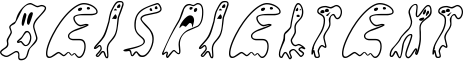 Image preview of font Groovy Ghosties