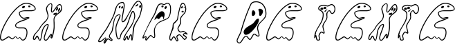 Image preview of font Groovy Ghosties