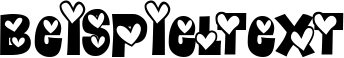 Image preview of font Heartland