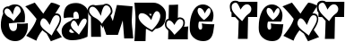 Image preview of font Heartland