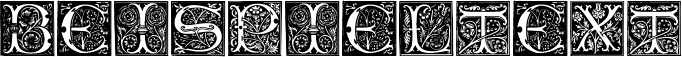 Image preview of font Initials TFB