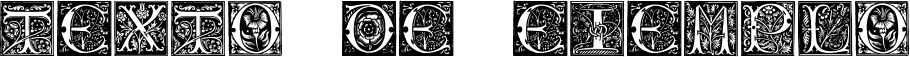 Image preview of font Initials TFB