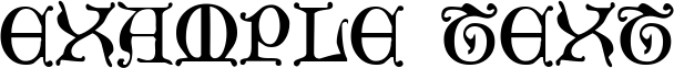 Image preview of font Mediaeval Caps