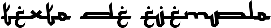 Image preview of font Mukadimah