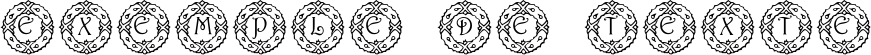 Image preview of font PF Wreath