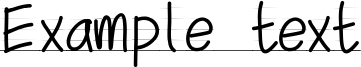 Image preview of font PW School Script