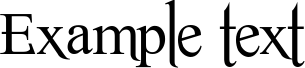 Image preview of font Romance Fatal Serif