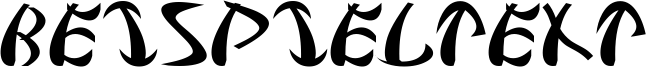 Image preview of font Samurai