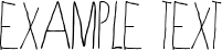 Image preview of font Skinny