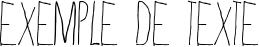 Image preview of font Skinny