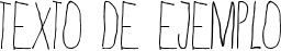 Image preview of font Skinny