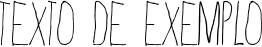 Image preview of font Skinny