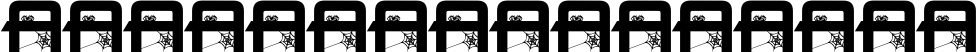 Image preview of font Spider Font