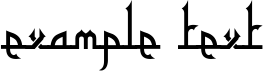 Image preview of font Tafakur