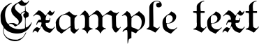 Image preview of font Teutonic