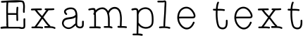 Image preview of font Typewriter Hand