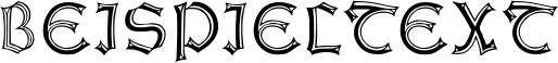 Image preview of font Weiss Gotnitials
