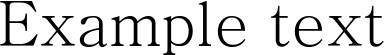 Image preview of font Batang