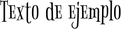 Image preview of font Bigelow Rules