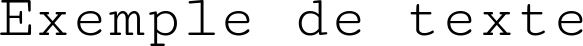 Image preview of font Cutive Mono