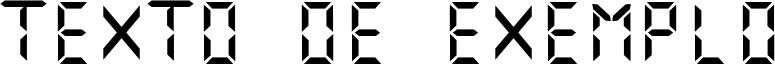 Image preview of font Digital Numbers