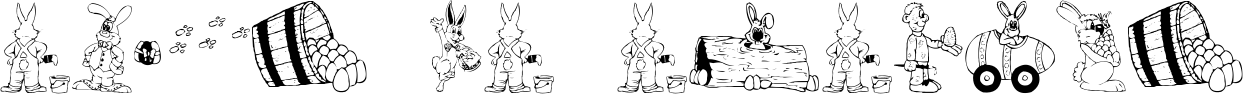 Image preview of font DT Hip Hop