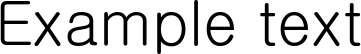 Image preview of font Gulim