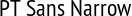 PT Sans Narrow