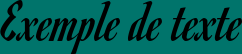 Image preview of font Romanesco