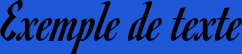 Image preview of font Romanesco