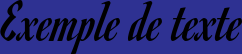 Image preview of font Romanesco