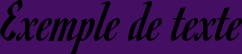 Image preview of font Romanesco