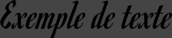 Image preview of font Romanesco