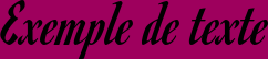 Image preview of font Romanesco