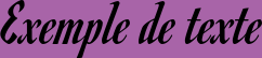 Image preview of font Romanesco