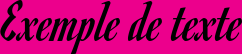 Image preview of font Romanesco
