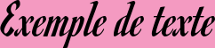 Image preview of font Romanesco