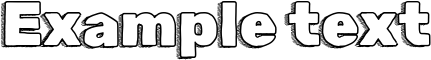 Image preview of font Rubik Doodle Shadow