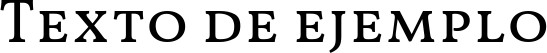 Image preview of font Vollkorn SC